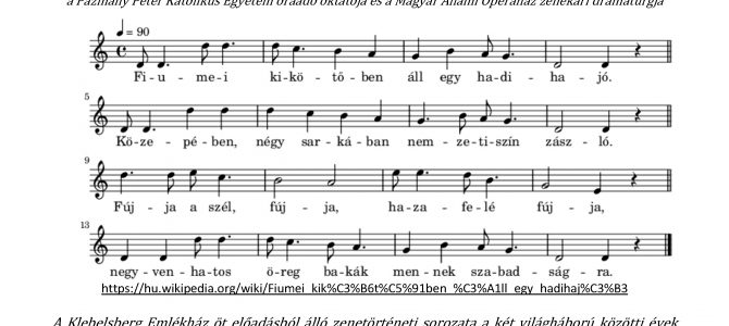 Előadás sorozat a zenéről, Ferenc Józseftől Szent Istvánig Előadás sorozat a zenéről, Ferenc Józseftől Szent Istvánig